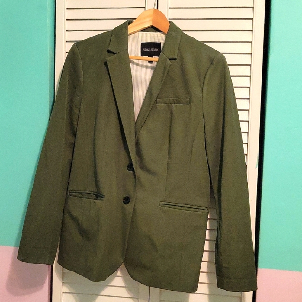Banana Republic Olive Green Blazer